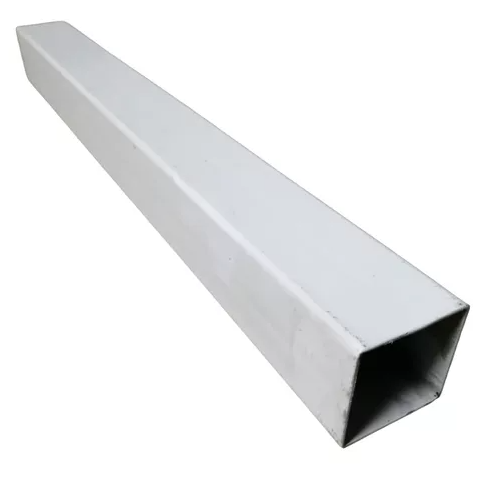 [91152] Poste de metal para reja 6x6cmx1.5m mundi-acero blanco