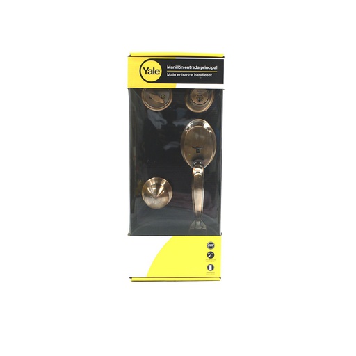 [70284] Llavin puerta principal yale wales 10678 bronce