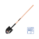 Pala redonda con mango 25" wadfow wse2347